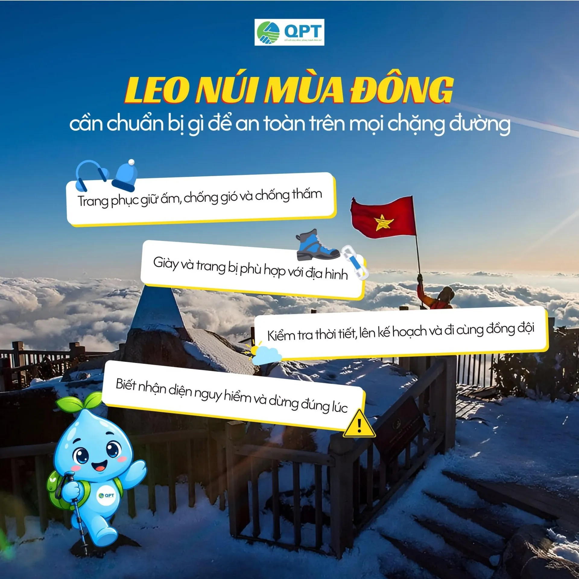 Leo núi mùa đông an toàn: Những điều cần chuẩn bị trước chuyến đi