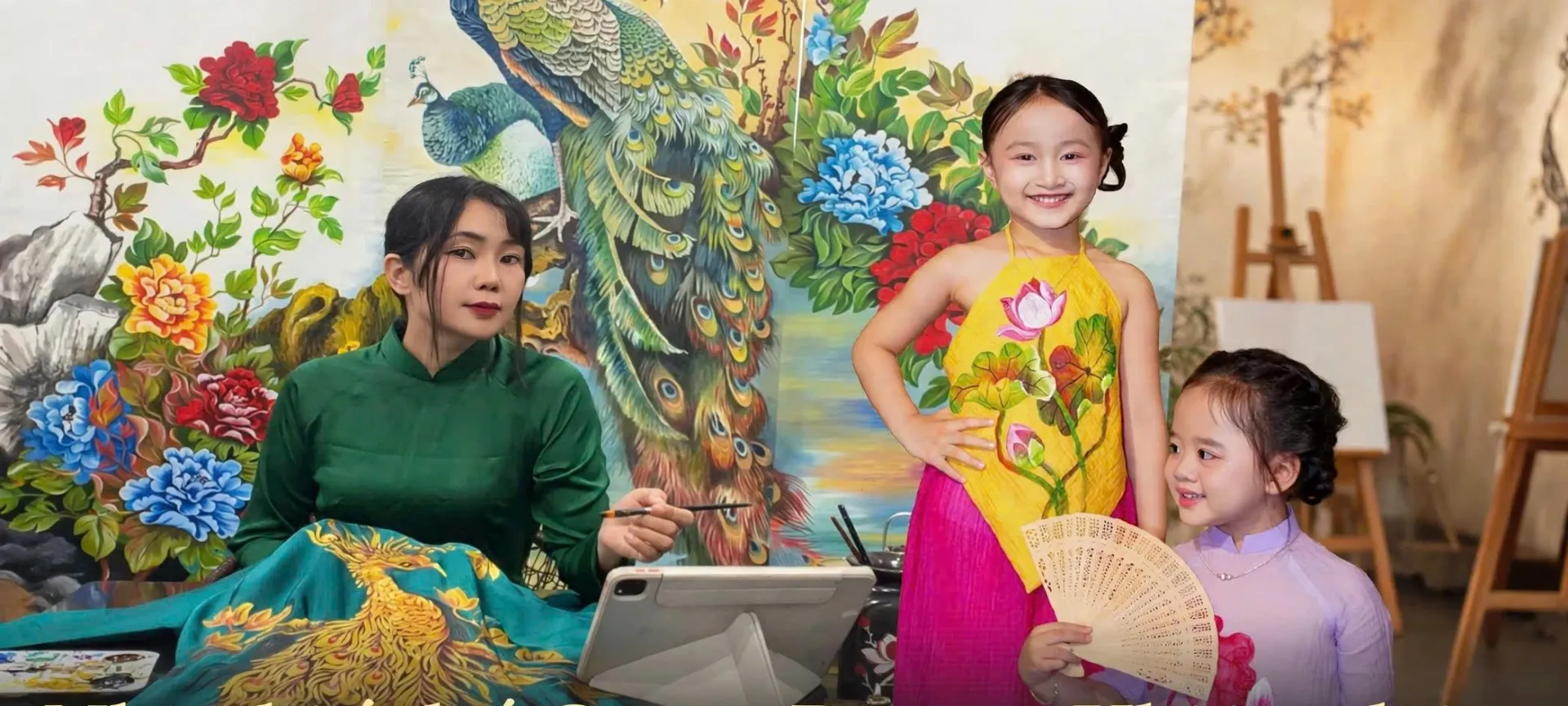 Nhà thiết kế - họa sĩ Giang Đoàn giới thiệu bộ sưu tập áo dài đặc biệt trong dịp Tết Trung thu