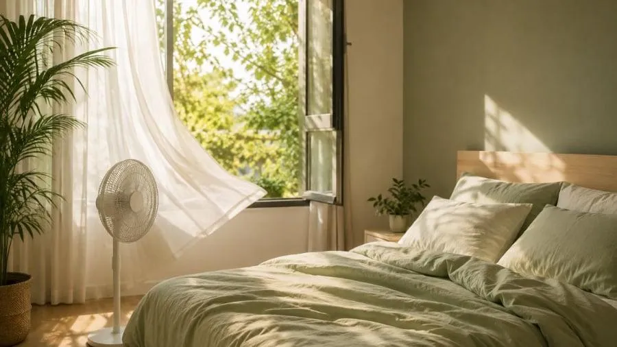 Không cần bật điều hòa cả đêm: 6 cách đơn giản giúp phòng ngủ mát hơn trong những ngày nắng nóng