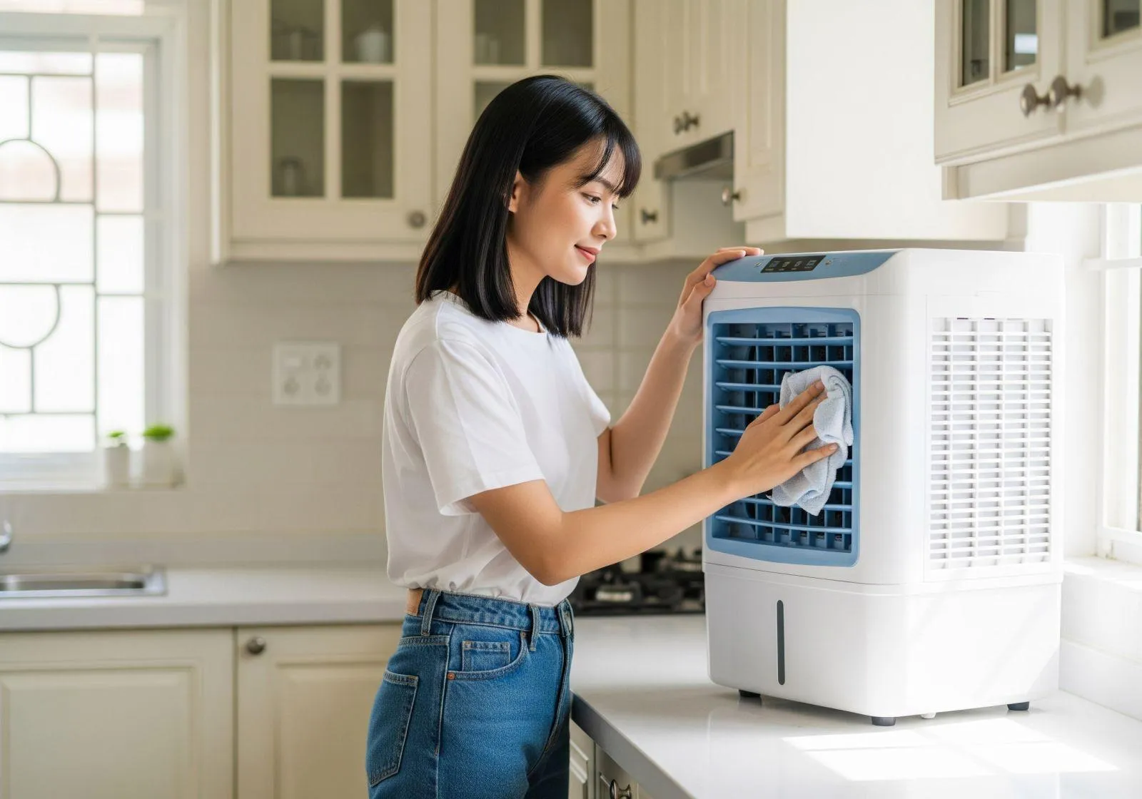 Quạt hơi nước có mùi hôi, gió yếu: Dành ngay 5 phút làm theo cách này