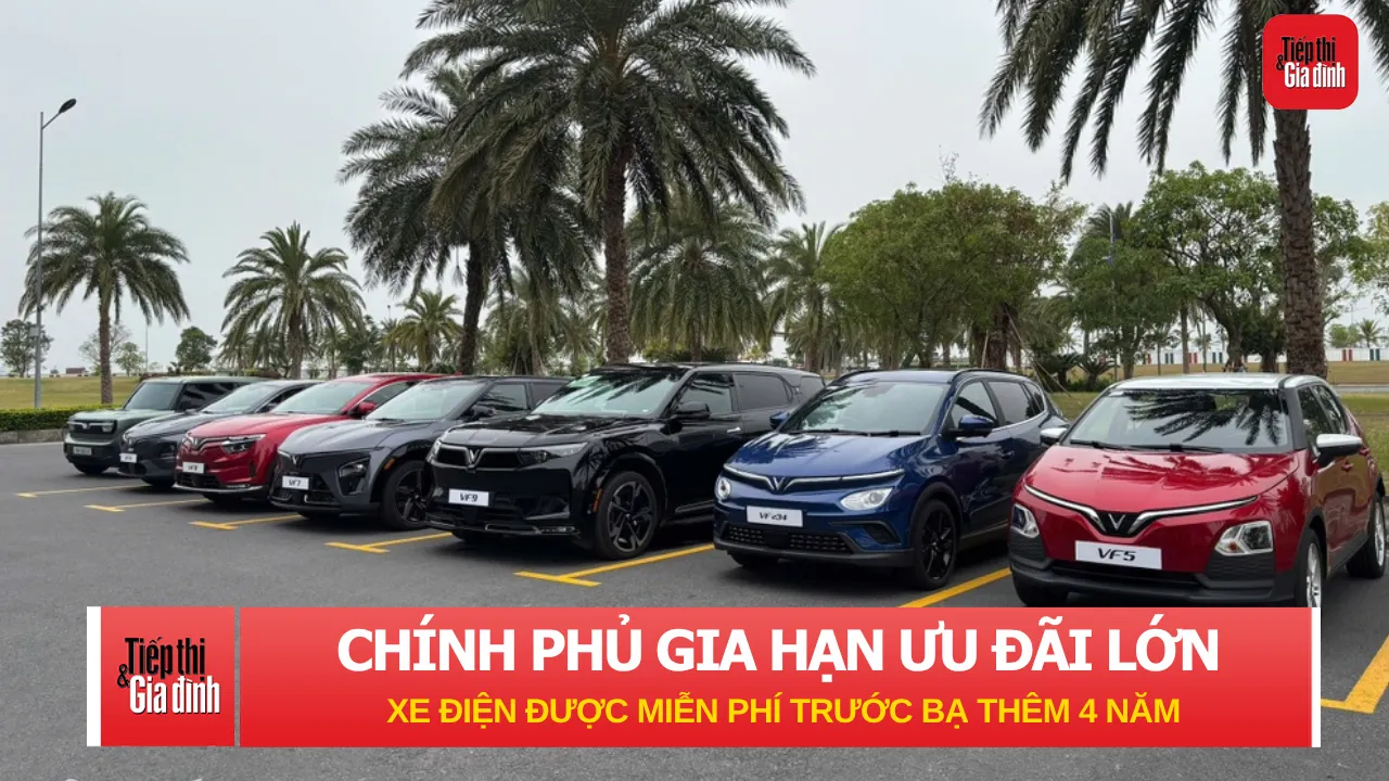 Chính phủ gia hạn ưu đãi lớn: Xe điện được miễn phí trước bạ 4 năm