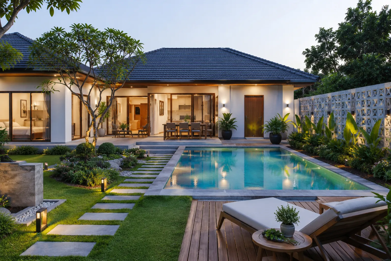 5 mẫu nhà vườn có hồ bơi đẹp hút mắt, biến không gian sống thành khu nghỉ dưỡng riêng