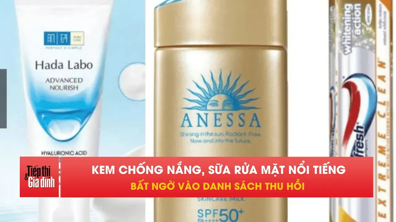 Bộ Y tế thu hồi 45 mỹ phẩm nhập khẩu, có Anessa và Hadalabo