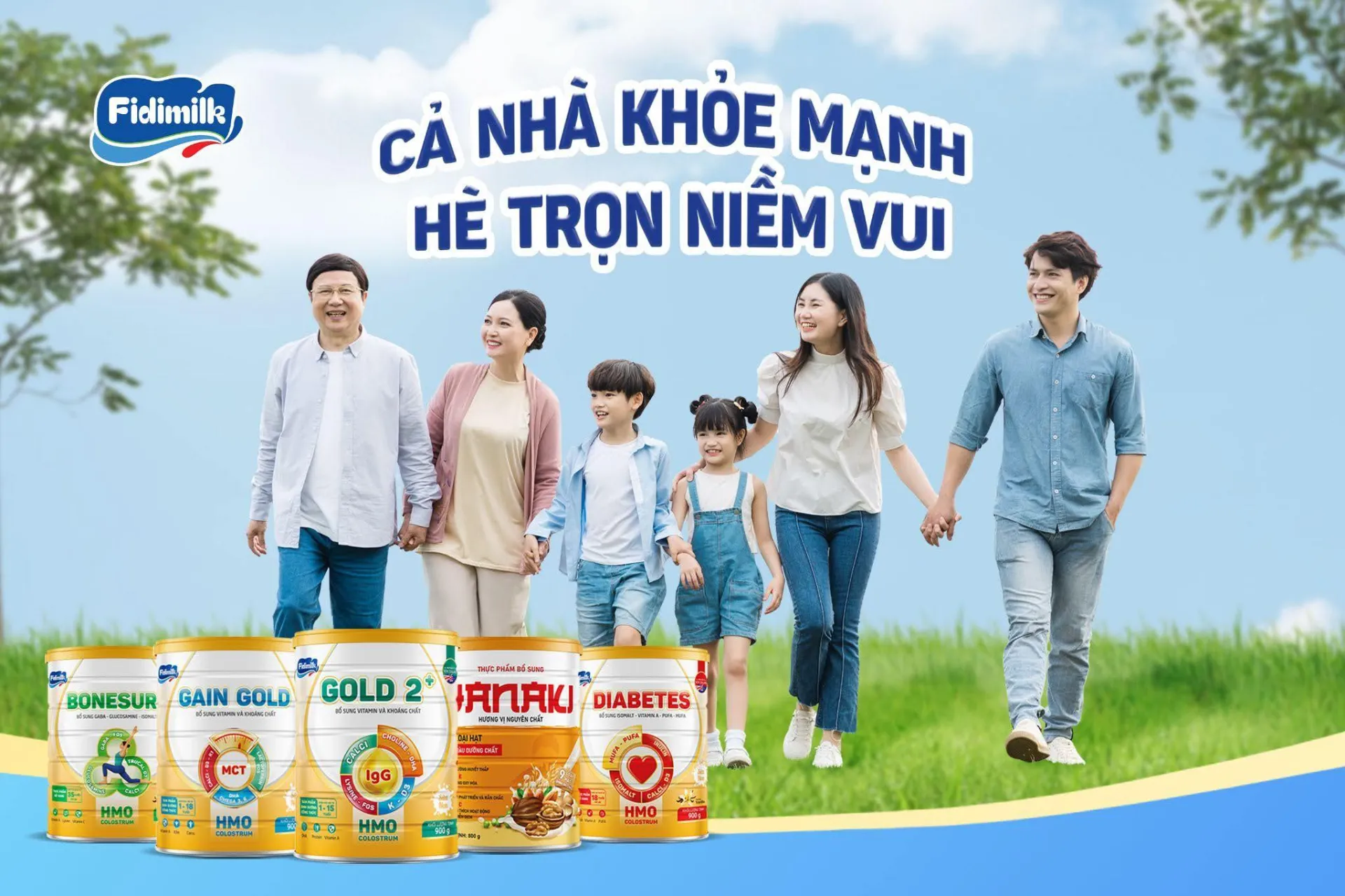 Chăm sóc sức khỏe xương cho gia đình trong mùa hè năng động