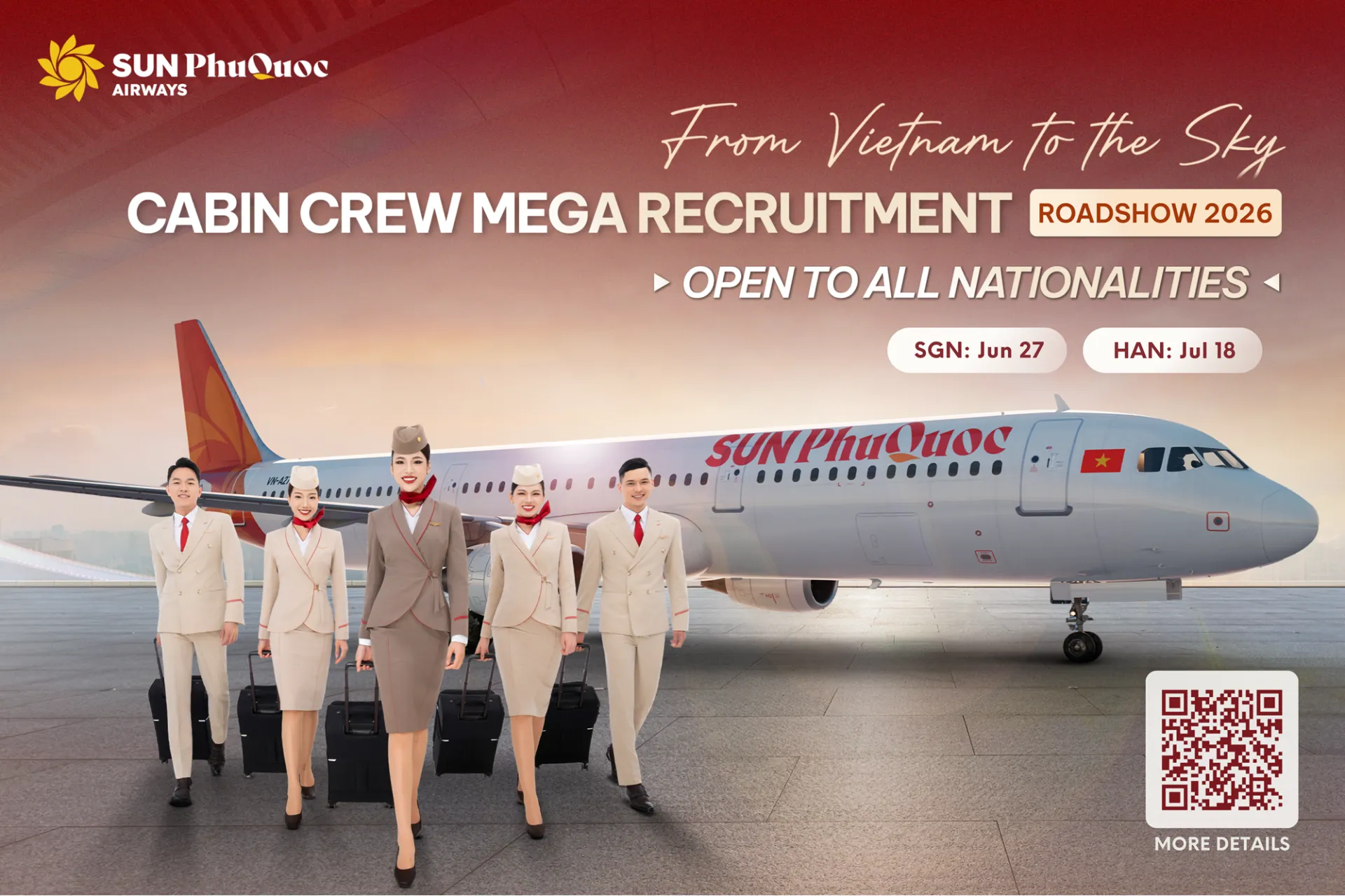 Vì sao Sun PhuQuoc Airways thành 'bến đỗ' mơ ước của tiếp viên hàng không toàn cầu?