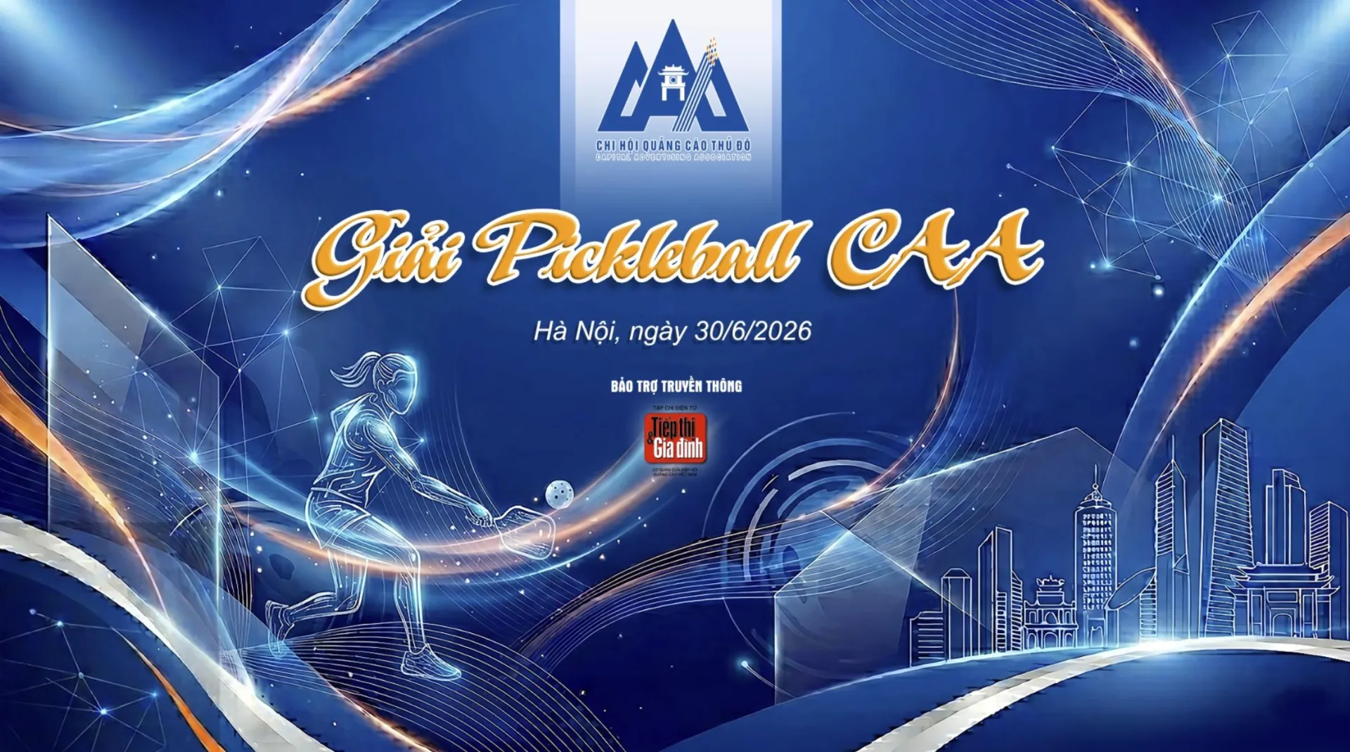 Sắp diễn ra Giải Mini Pickleball và ra mắt Câu lạc bộ Pickleball của quảng cáo Thủ đô