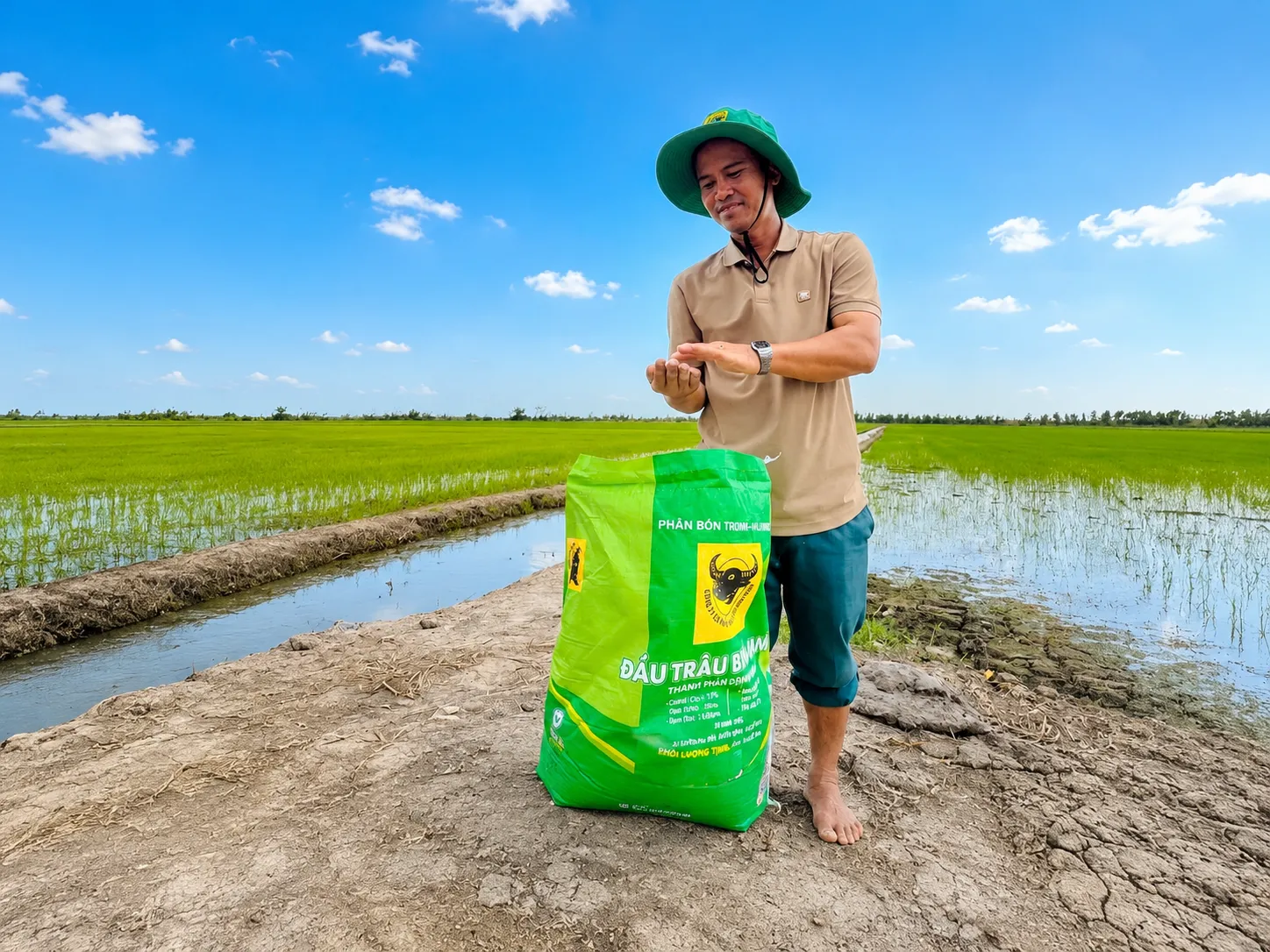 Bình Điền đồng hành hồi sinh đất phèn để cho cánh đồng lúa luôn xanh khỏe