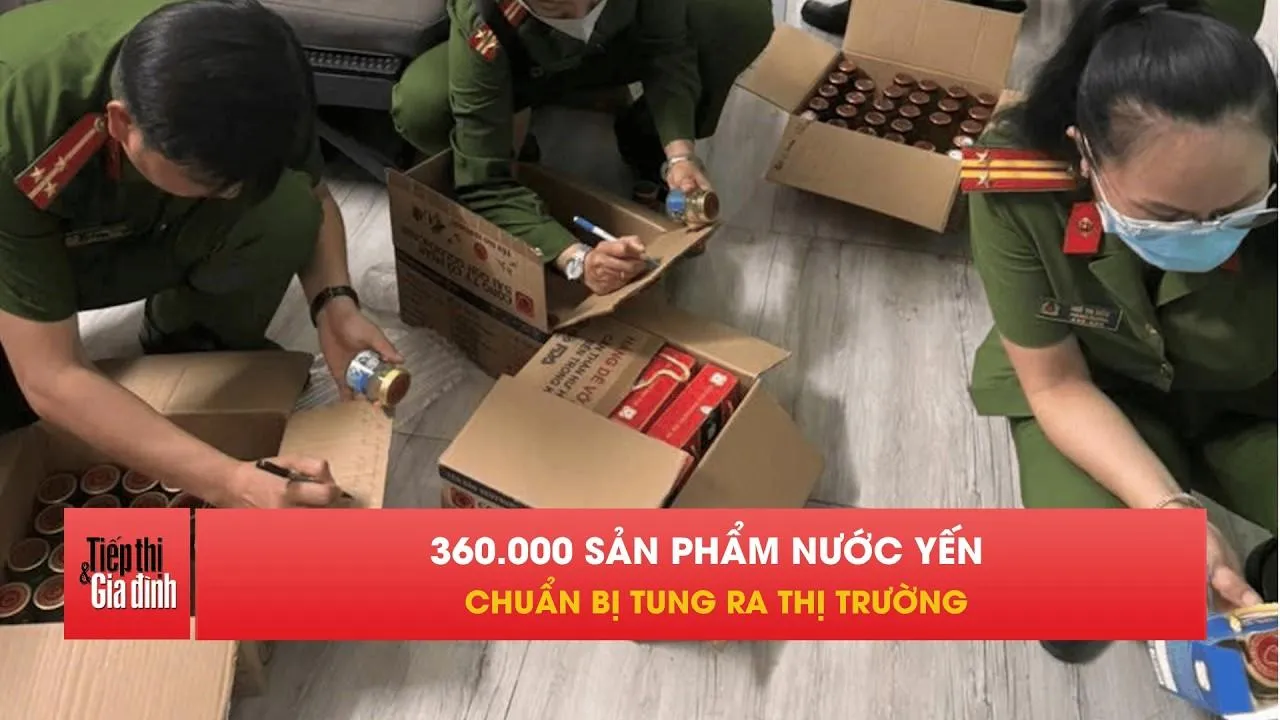 Bóc trần 'đại công xưởng' nước yến nghi giả ở Vĩnh Long