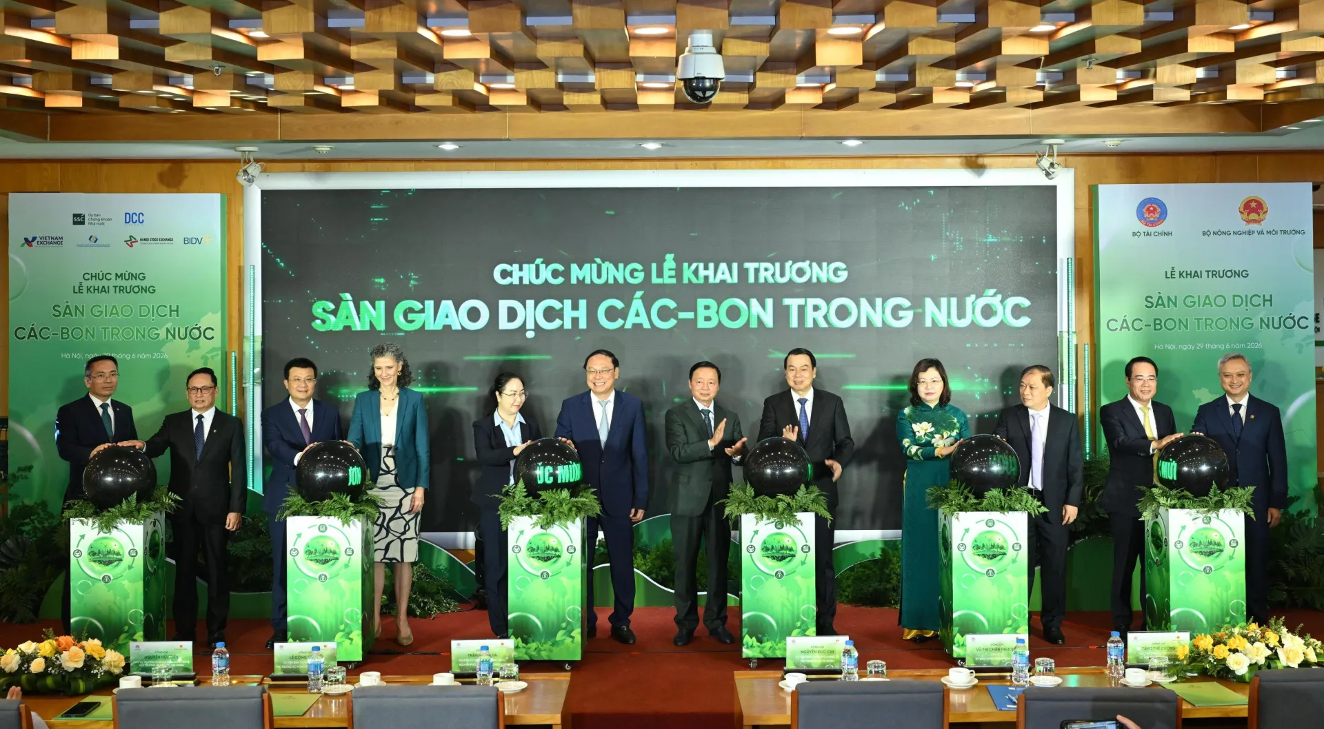 BIDV phối hợp vận hành khai trương hệ thống giao dịch các-bon