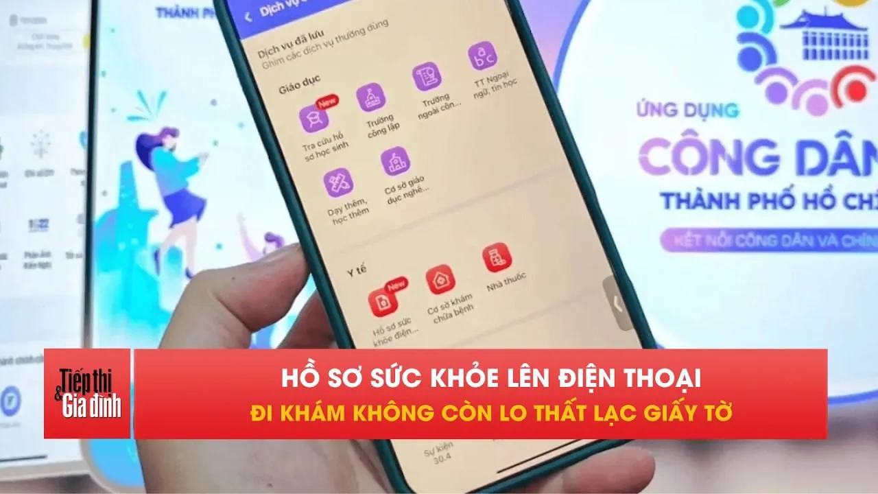 Từ 1/7: Người dân TP.HCM xem hồ sơ sức khỏe trên điện thoại