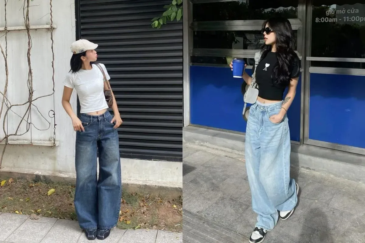 Người nhỏ con mặc quần ống rộng thế nào để không bị 'nuốt dáng'?