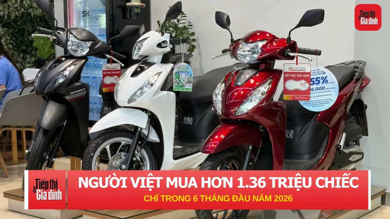 Dù xe điện lên ngôi, người Việt vẫn mua hơn 1,36 triệu chiếc xe máy xăng chỉ trong 6 tháng