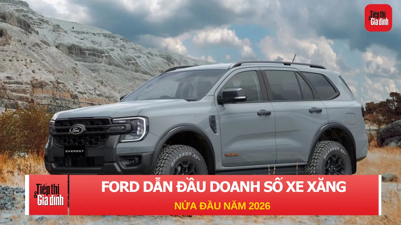 Mitsubishi vượt Toyota, Ford dẫn đầu doanh số xe xăng dầu nửa đầu 2026