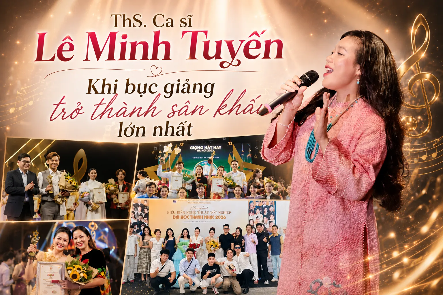 ThS. Ca sĩ Lê Minh Tuyến – Người gieo những giấc mơ âm nhạc bằng trái tim của 'người lái đò'