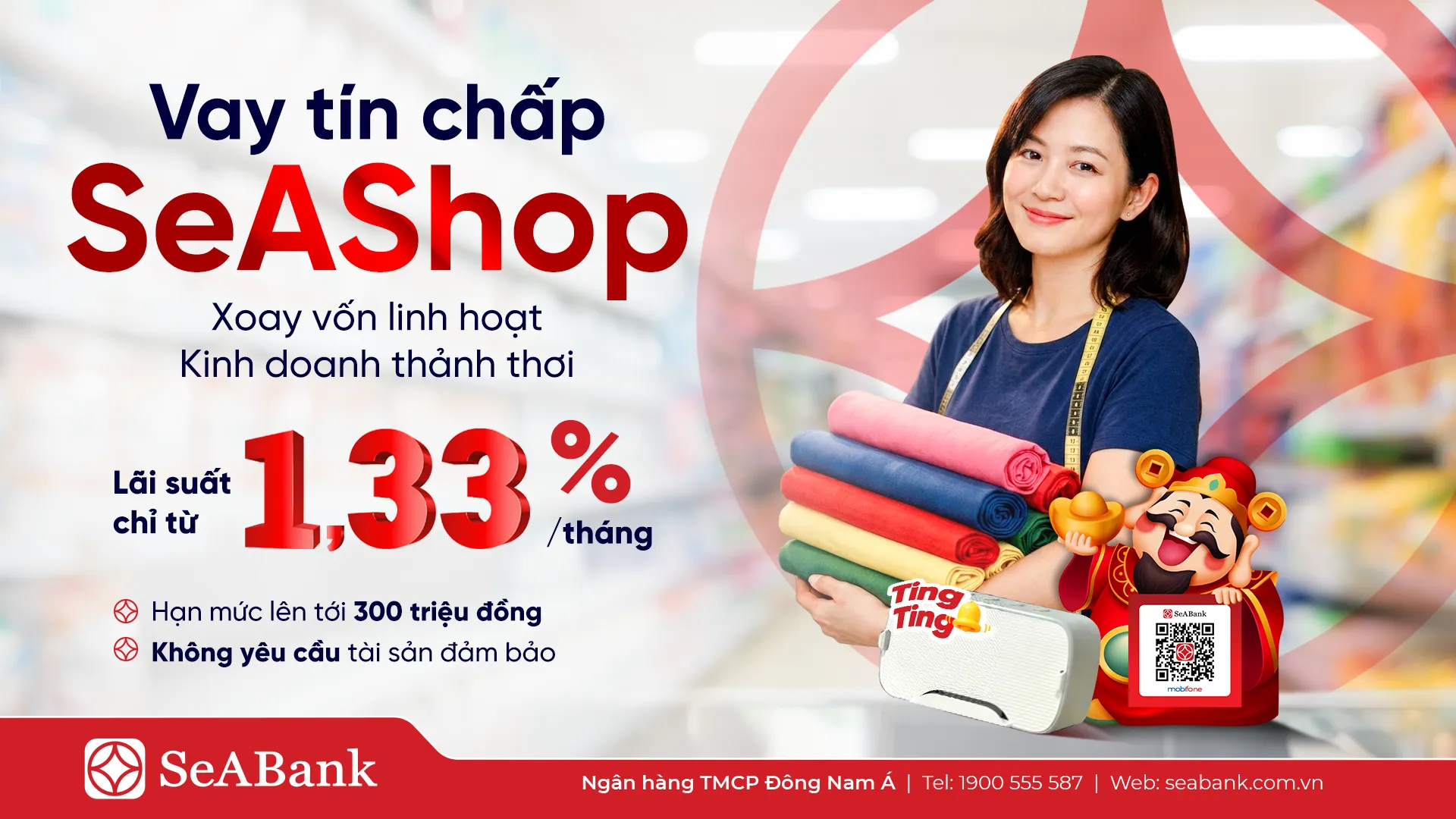 SeABank tiếp sức hộ kinh doanh: Không để lỡ thời điểm kinh doanh vì thiếu vốn