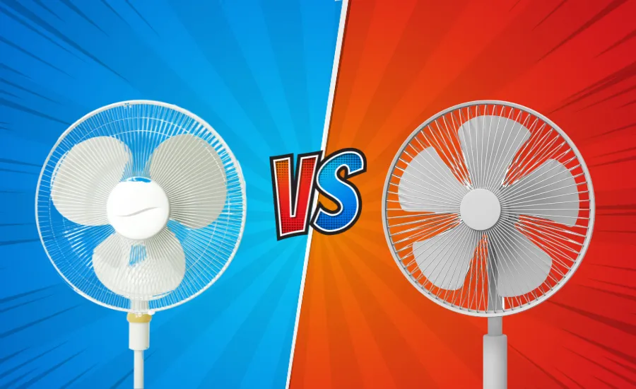Quạt điện 3 cánh với quạt 5 cánh: Loại nào mát hơn, tiết kiệm điện hơn?