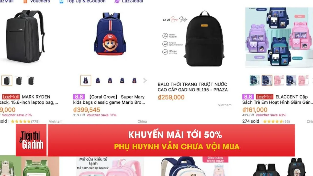 Đồ dùng học sinh giảm giá ngập tràn, phụ huynh vẫn dè sẻn