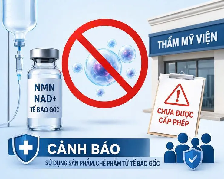 Sở Y tế Hà Nội: Bộ Y tế chưa cấp phép cho cơ sở khám bệnh, chữa bệnh cung cấp sản phẩm làm đẹp từ tế bào gốc người như các thông tin quảng cáo