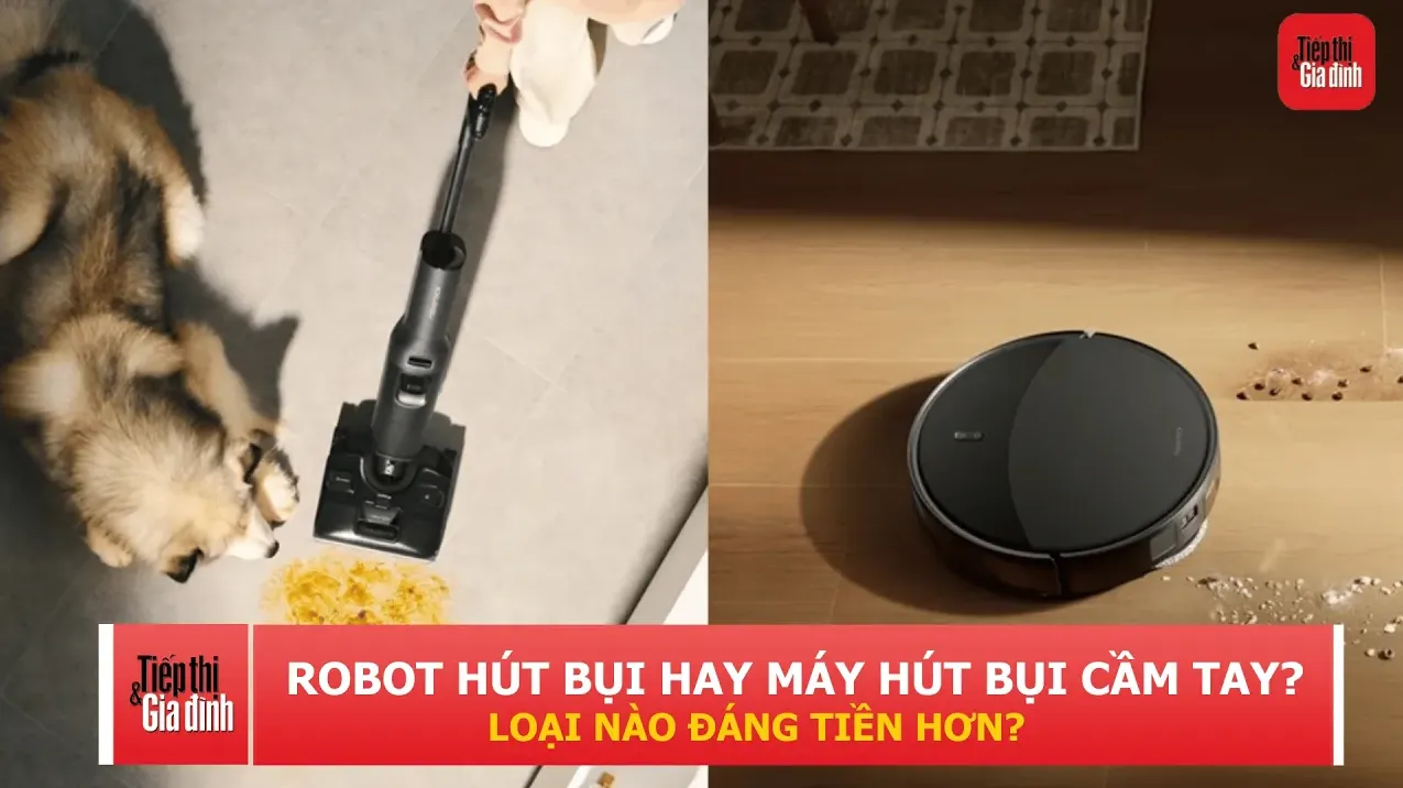 Máy hút bụi cầm tay hay robot hút bụi? Chọn đúng sẽ tiết kiệm cả thời gian lẫn chi phí