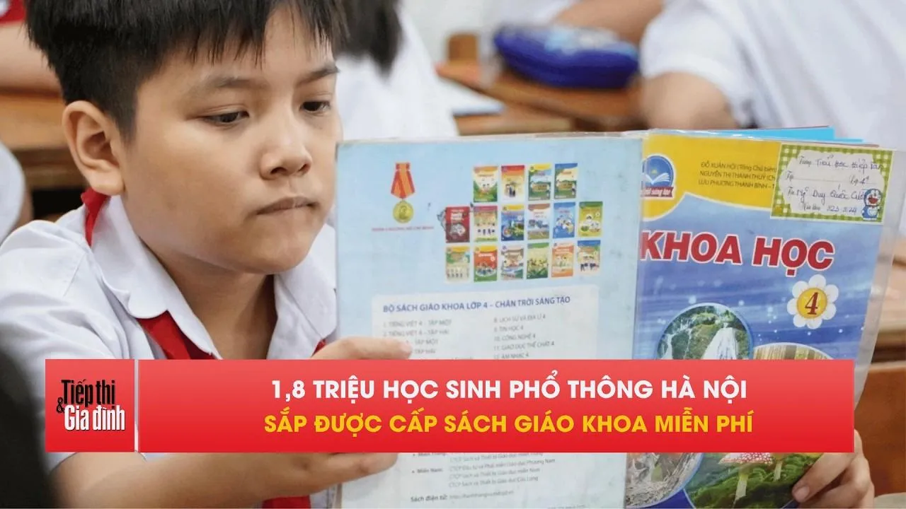 Hà Nội sắp miễn phí sách giáo khoa cho 1,8 triệu học sinh