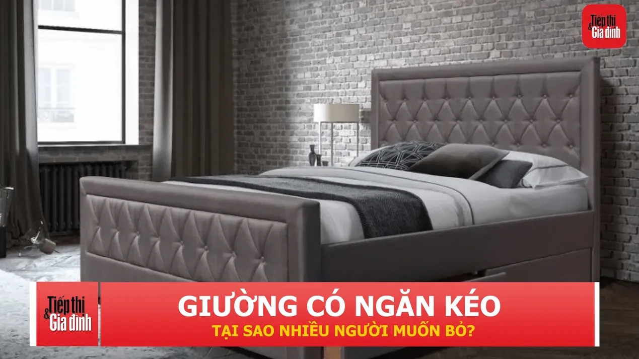 Giường ngủ có ngăn kéo tưởng tiện, vì sao dùng lâu nhiều người lại muốn bỏ?