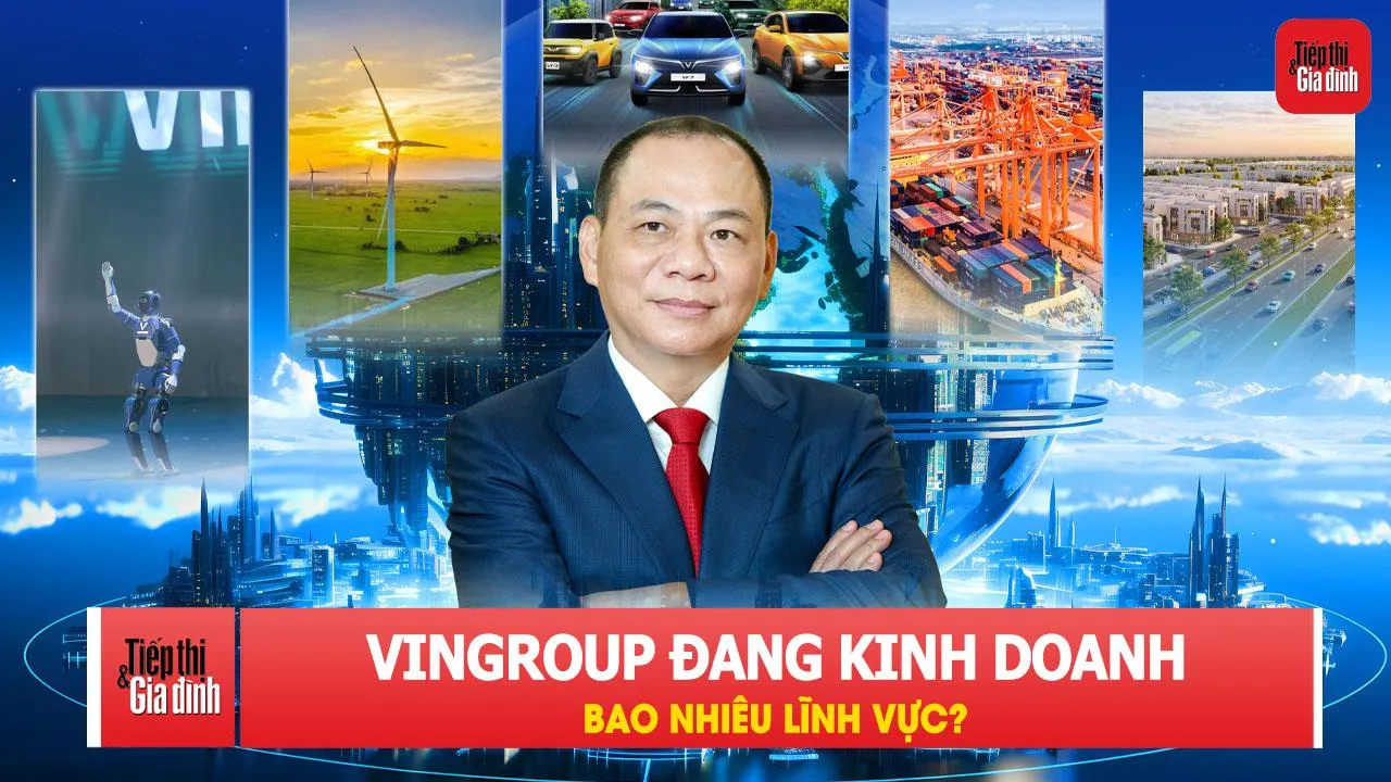 Vingroup đang kinh doanh bao nhiêu lĩnh vực?