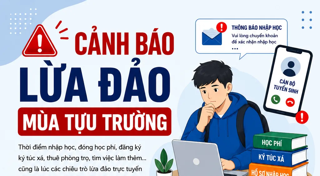 Cảnh báo: Hàng loạt thủ đoạn lừa đảo “núp bóng” mùa tựu trường