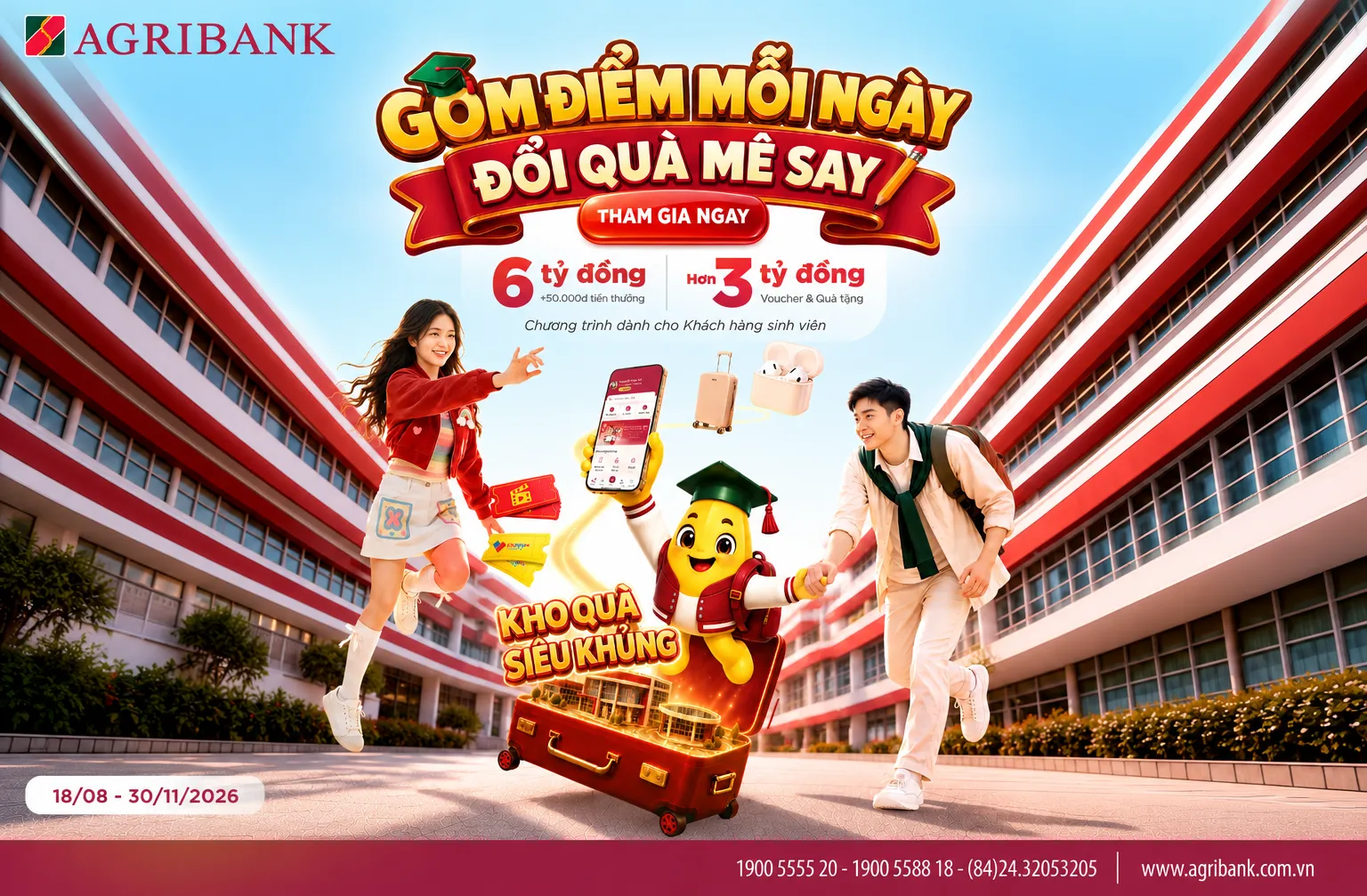 Agribank dành hơn 9 tỷ đồng ưu đãi sinh viên nhân dịp khai trường