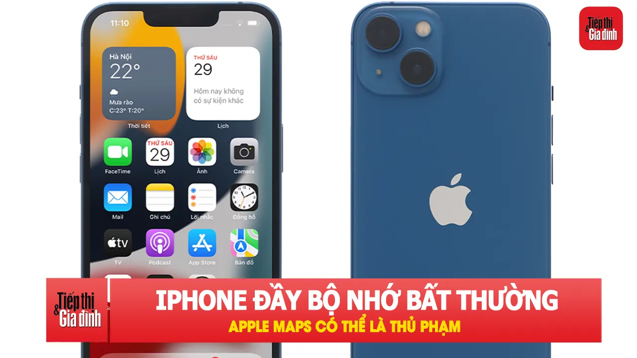 iPhone 64 GB, 128 GB dễ đầy bộ nhớ vì Apple Maps?