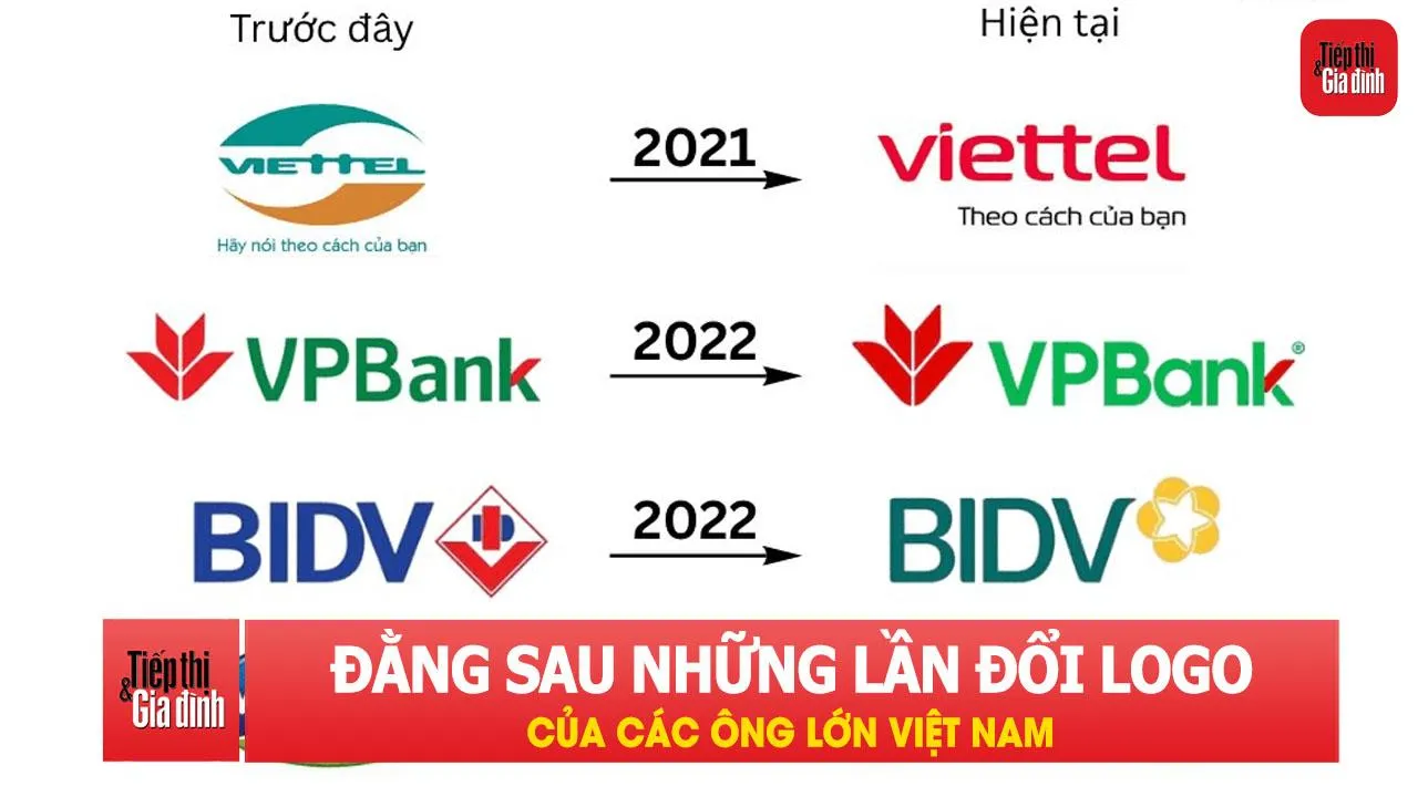 Đằng sau những lần đổi logo của các ông lớn Việt Nam