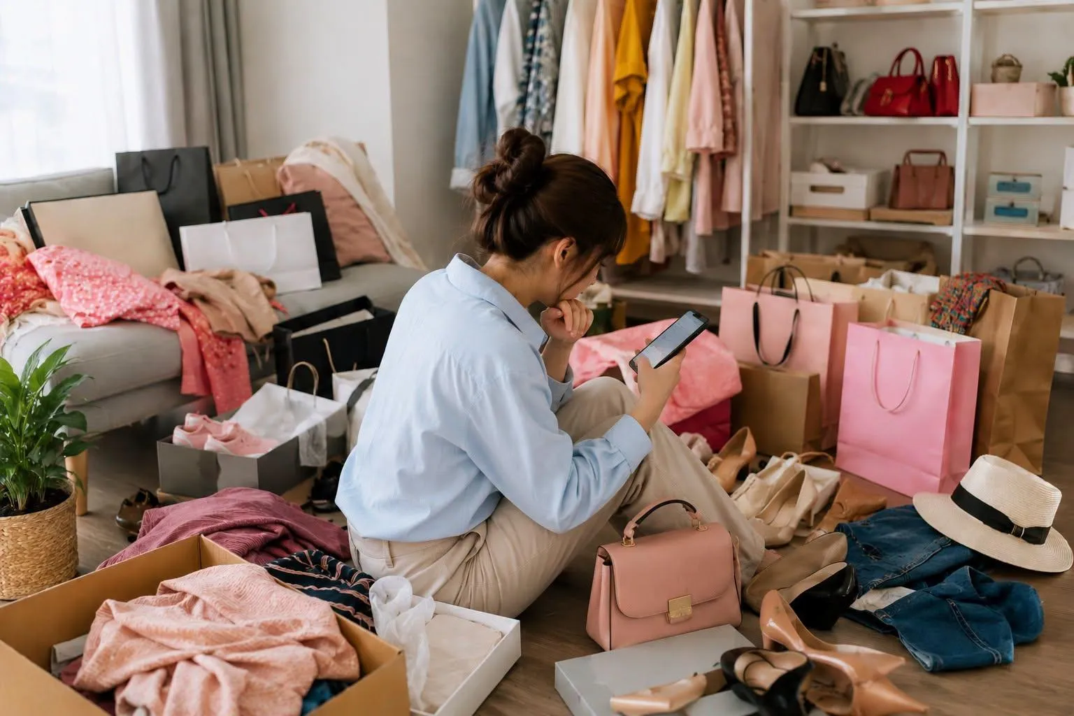 Cả tủ quần áo vẫn thấy không có gì để mặc: 7 kiểu mua sắm khiến tiền 'bốc hơi' mà không hay