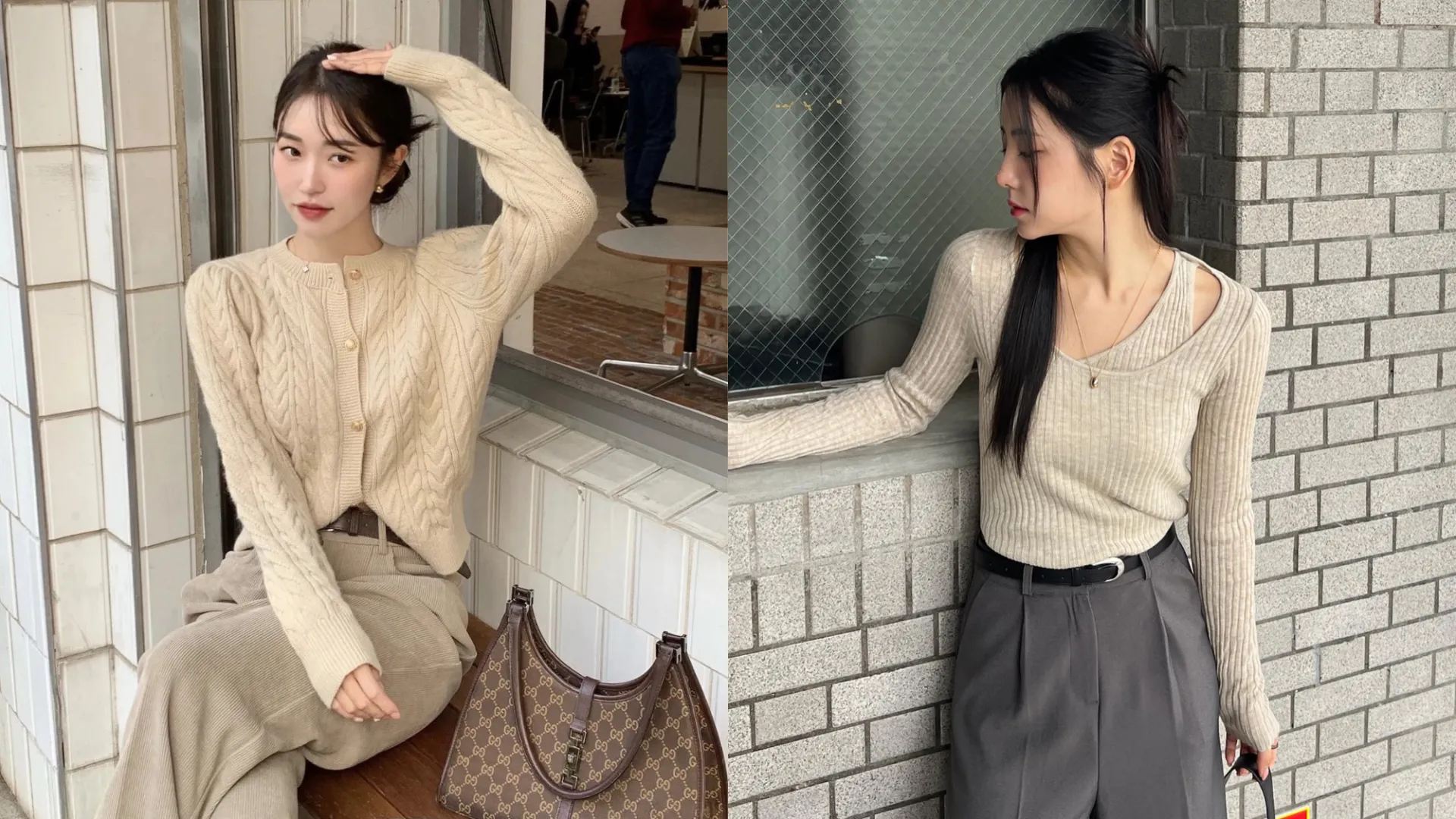Thu này mặc gì? Học ngay 4 công thức diện đồ len mỏng trẻ trung, tôn dáng từ sao Hàn