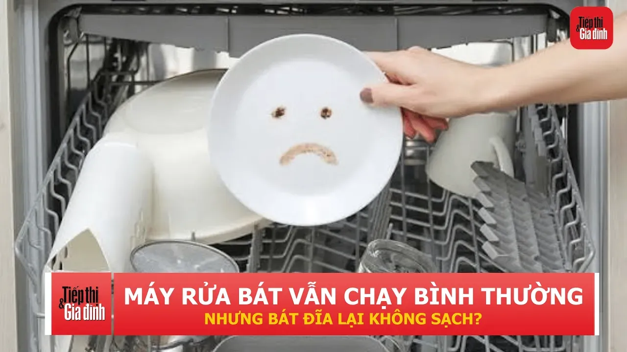 Máy rửa bát chạy xong vẫn bẩn? Bộ phận nhỏ này có thể là thủ phạm
