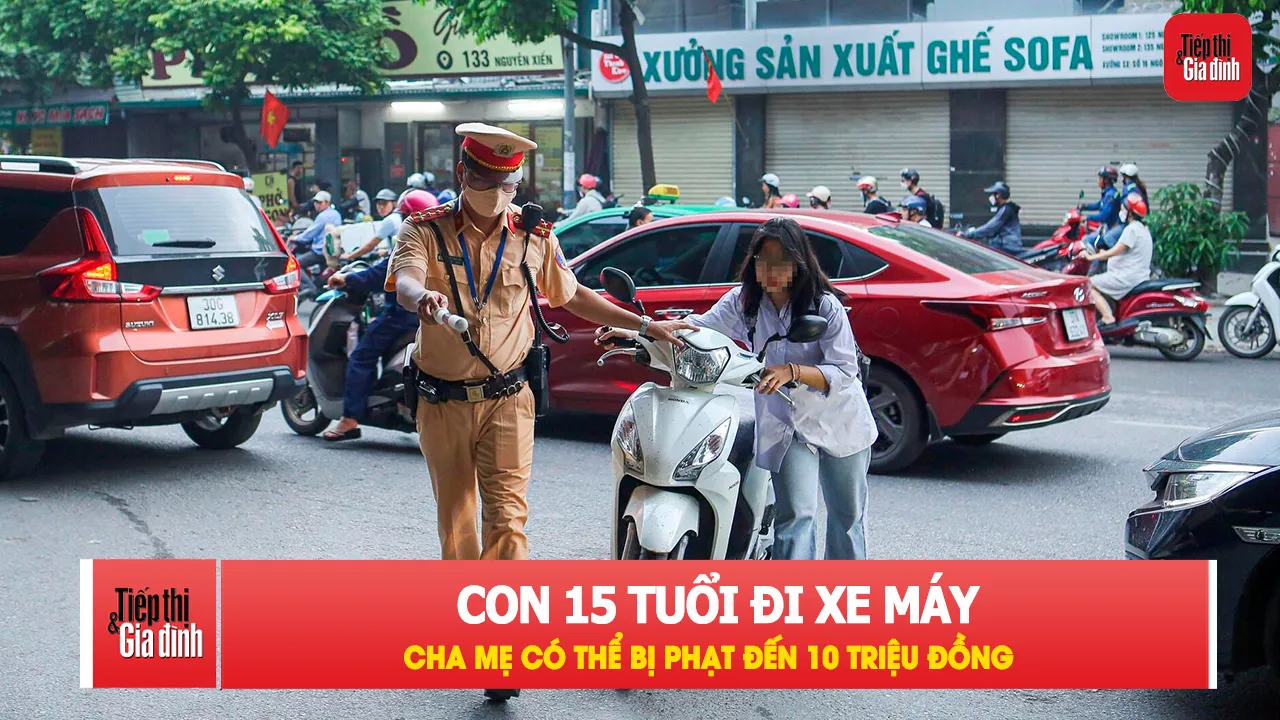 Con chưa đủ tuổi lái xe, phụ huynh có thể bị phạt nặng