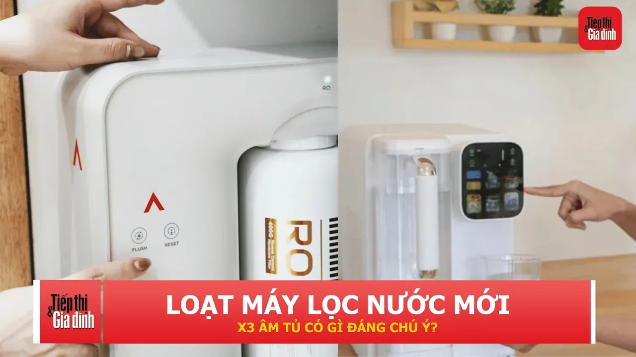 Anjier ra mắt loạt máy lọc nước mới, nổi bật dòng X3 âm tủ siêu mỏng