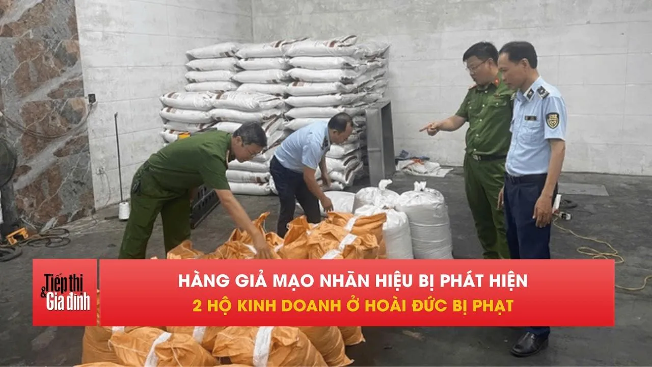 Hoài Đức phát hiện 2 hộ kinh doanh hàng giả mạo nhãn hiệu