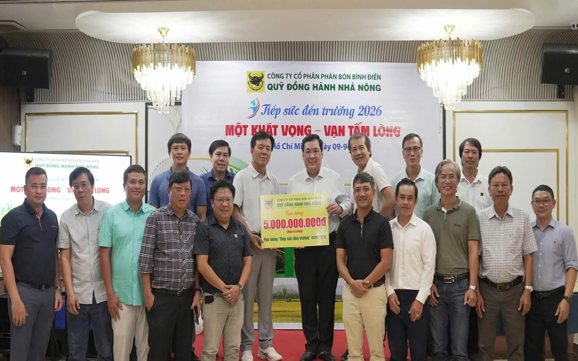 Một khát vọng – Vạn tấm lòng”: Bình Điền tiếp tục trao 5 tỷ đồng “tiếp sức đến trường” năm 2026