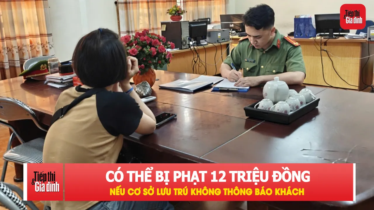 Không thông báo lưu trú, mức phạt cao nhất 12 triệu đồng