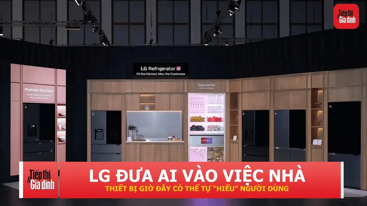 LG đưa AI vào loạt thiết bị gia dụng, từ tủ lạnh đến máy giặt