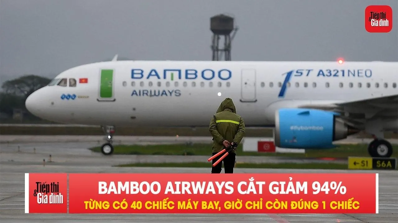 Bamboo Airways phải cắt giảm 94%, từng có 40 chiếc máy bay, giờ chỉ còn đúng một chiếc