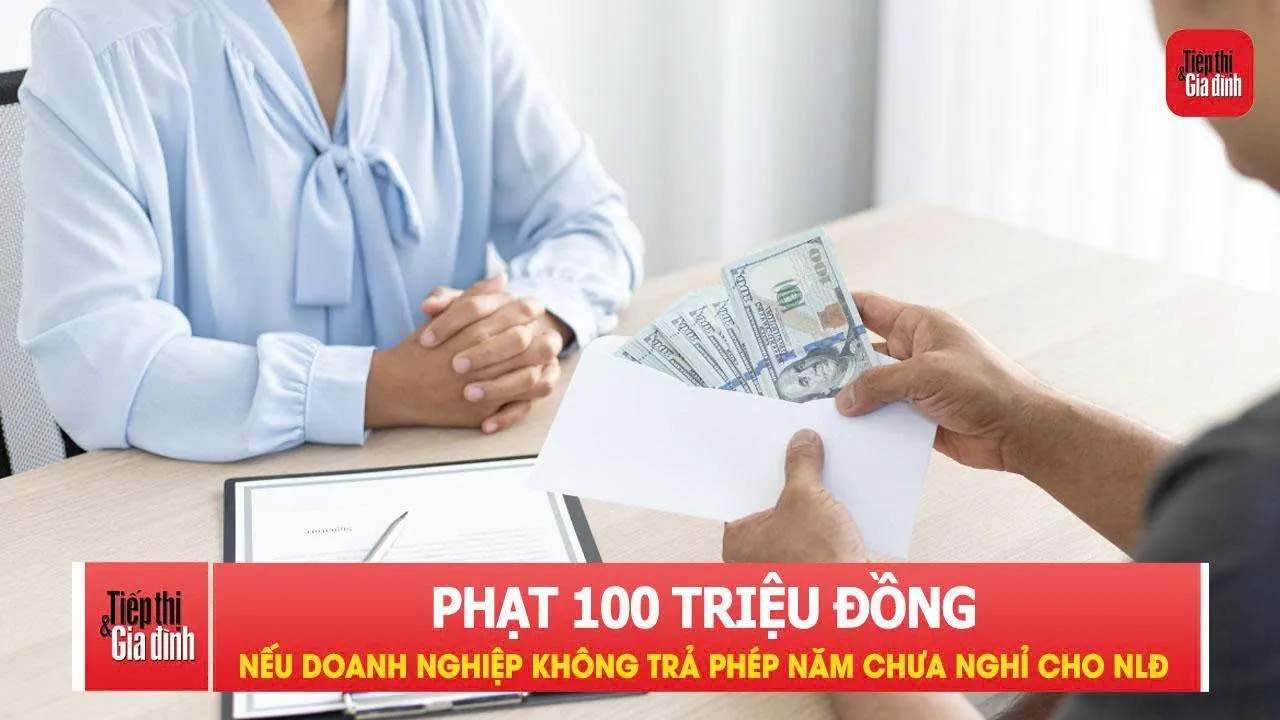 Doanh nghiệp không trả phép năm chưa nghỉ cho người lao động có thể bị phạt 100 triệu