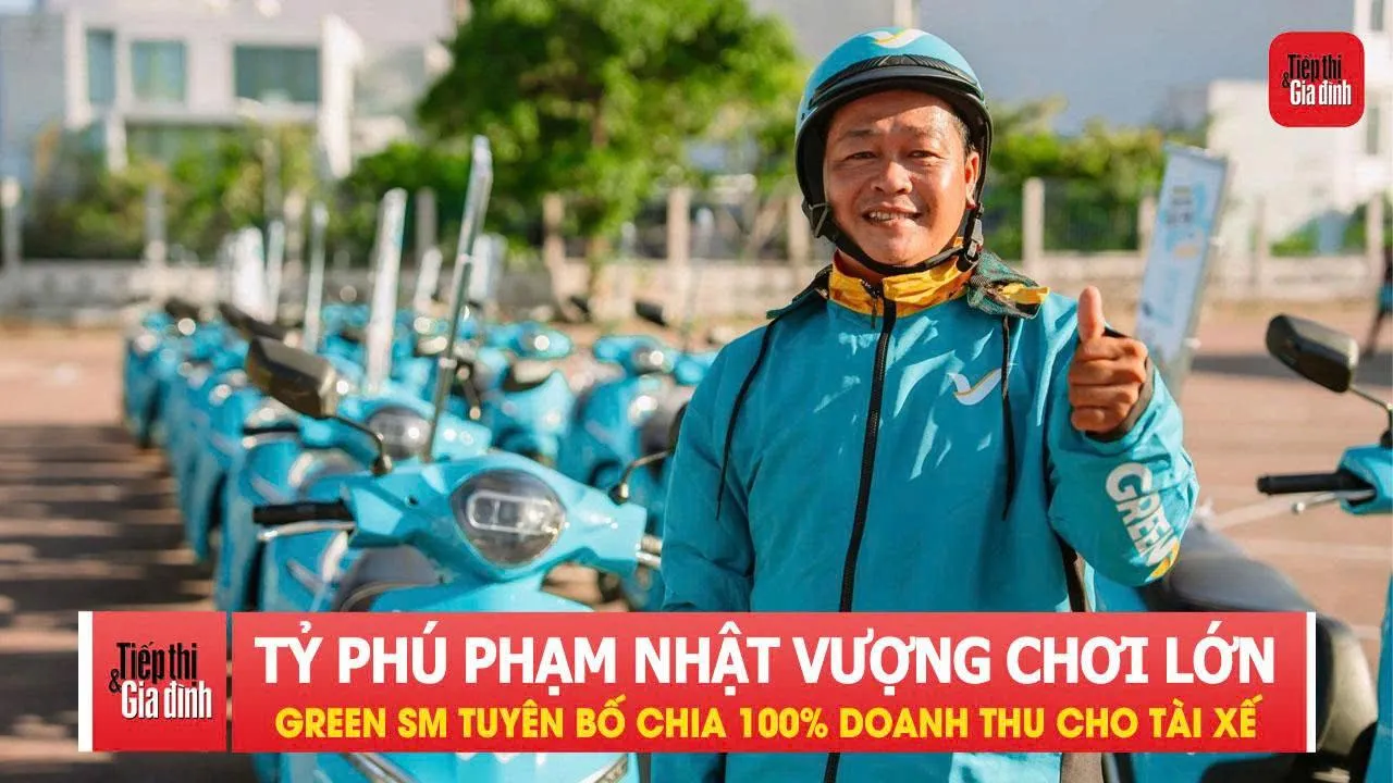 Tỷ phú Phạm Nhật Vượng chơi lớn: Green SM tuyên bố chia 100% doanh thu cho tài xế