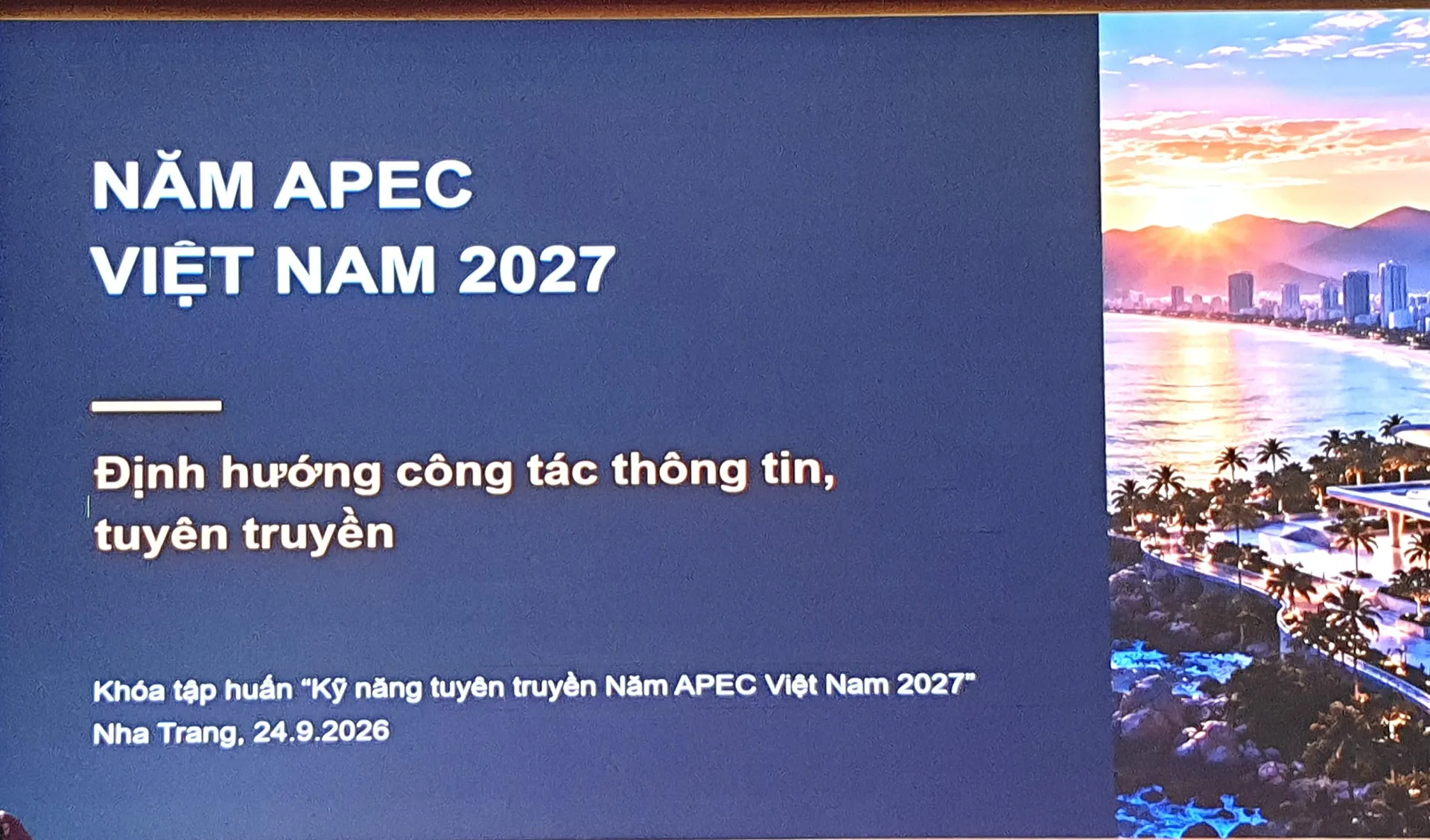 Trang bị kỹ năng tuyên truyền Năm APEC Việt Nam 2027