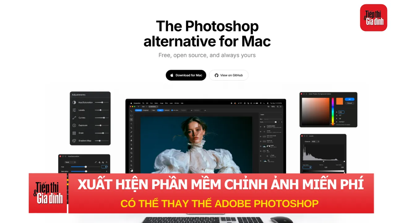 Xuất hiện phần mềm chỉnh ảnh miễn phí siêu nhẹ, có thể thay thế Photoshop