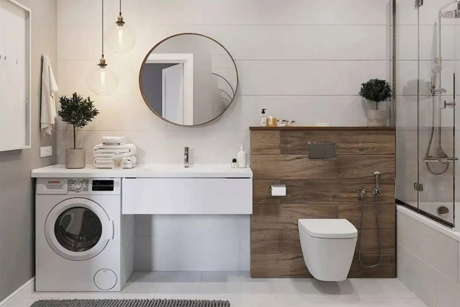 Đặt máy giặt trong nhà tắm có thực sự phù hợp? 5 rủi ro nhiều gia đình thường bỏ qua