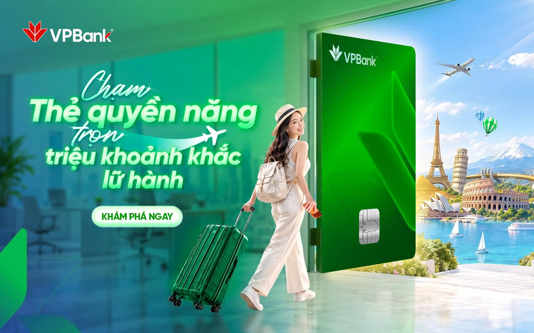 Chạm thẻ VPBank quyền năng - Trọn triệu khoảnh khắc lữ hành