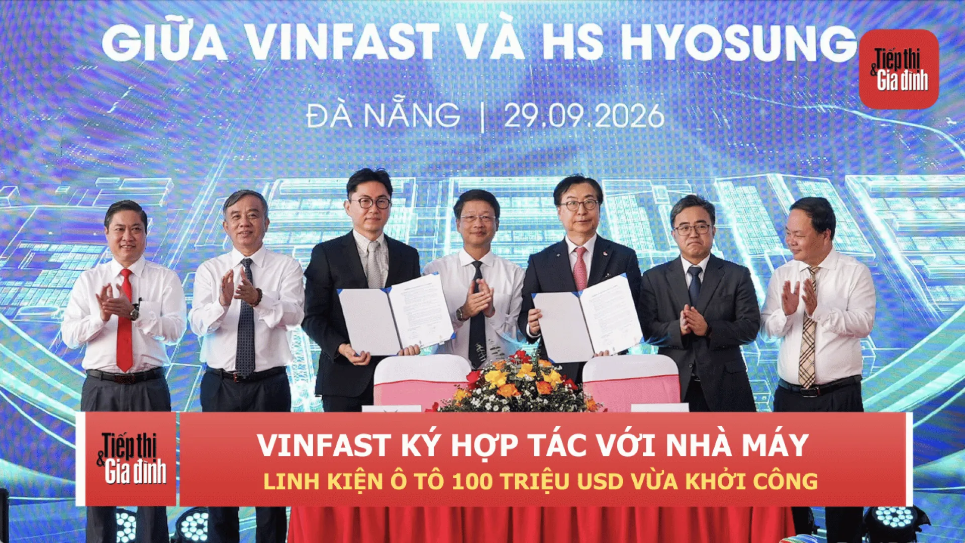 VinFast ký hợp tác với nhà máy linh kiện ô tô 100 triệu USD vừa khởi công