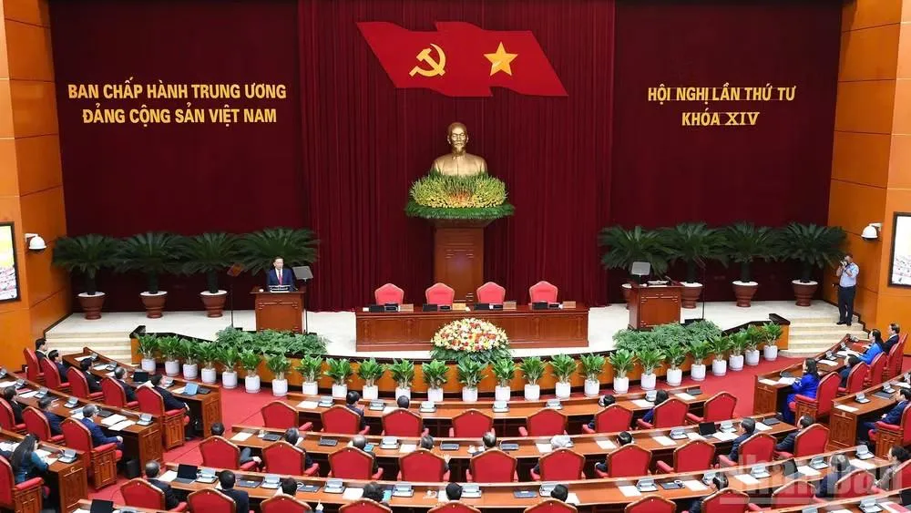 Thông báo Hội nghị lần thứ tư Ban Chấp hành Trung ương Đảng khóa XIV