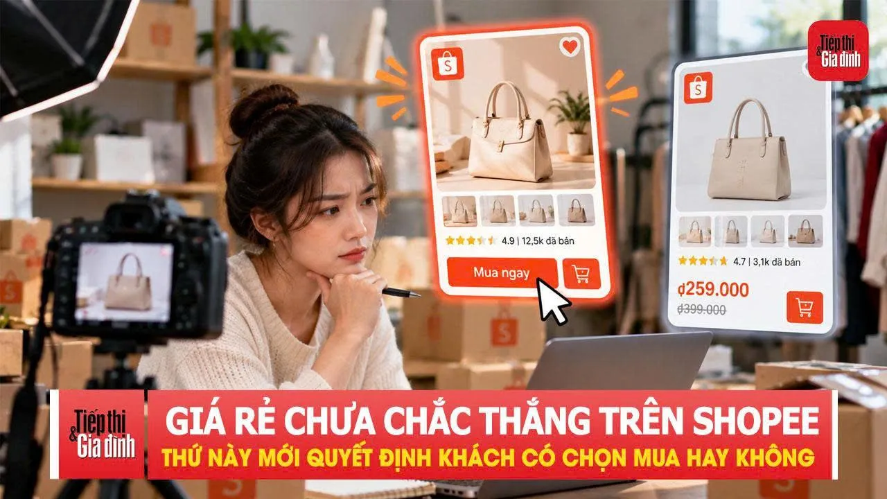 Giá rẻ chưa chắc thắng trên Shopee, thứ này mới quyết định khách có chọn mua hay không
