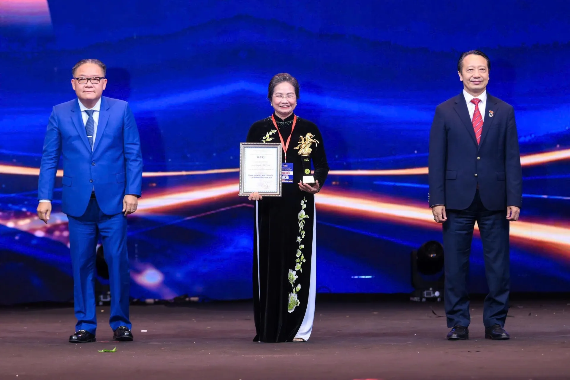 Bà Nguyễn Thị Vinh,Chủ tịch HĐQT Thái Hưng được tôn vinh Doanh nhân Việt Nam tiêu biểu - Cúp Thánh Gióng năm 2026